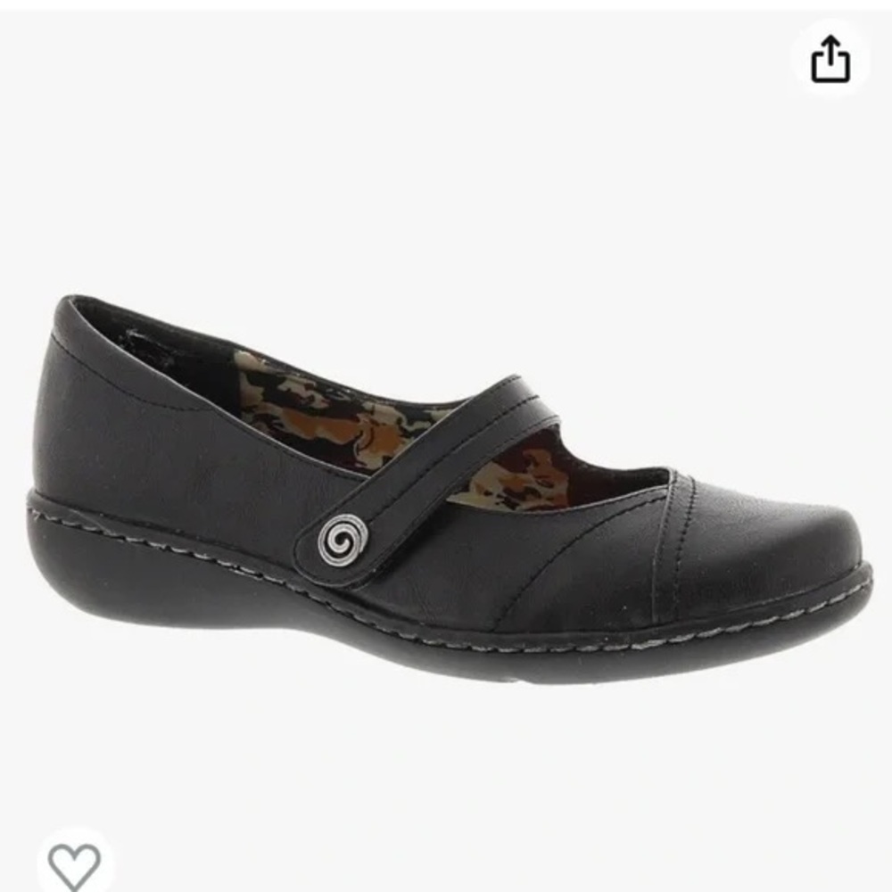 Soft style‎ by hush puppies black leather mary Jane Shoes size 8.5